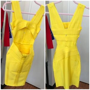 Yellow BodyCon Dress